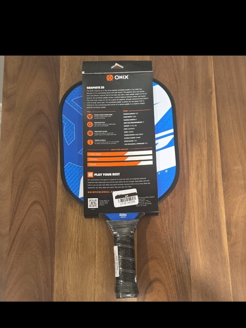 ONIX Graphite Pickleball Paddle - Blue & Red Packaging-price Is For Each Padd - Picture 3 of 7